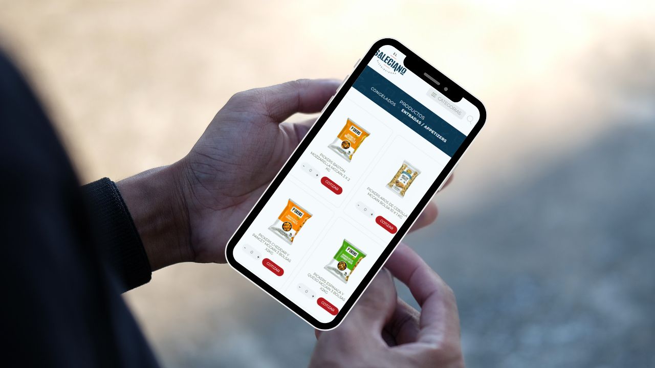 Sitio web de Distribuidora El Saleciano, proveedores especialistas en gastronomía para restaurantes y hoteles. 