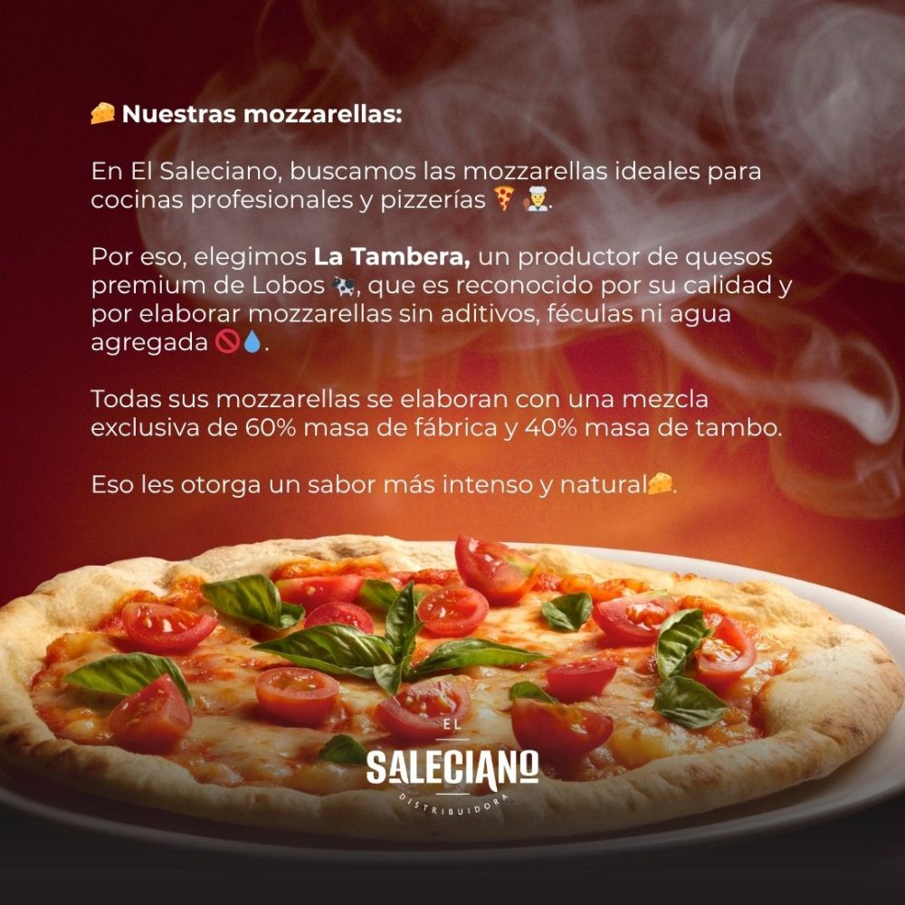 MOZZARELLA ALTA TEMP. LA TAMBERA (DURA) X KG