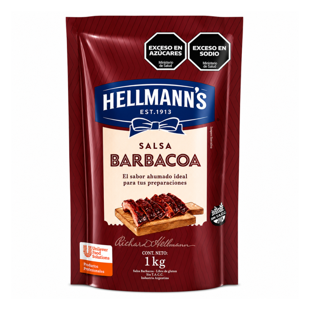 SALSA BARBACOA DP HELLMANNS 8 BOL.x 1 kg