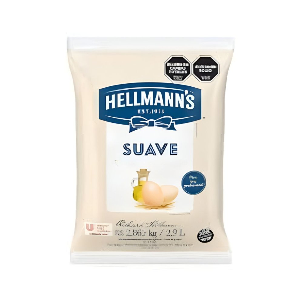 MAYONESA SUAVE HELLMANN'S 3 x 2.9 kg