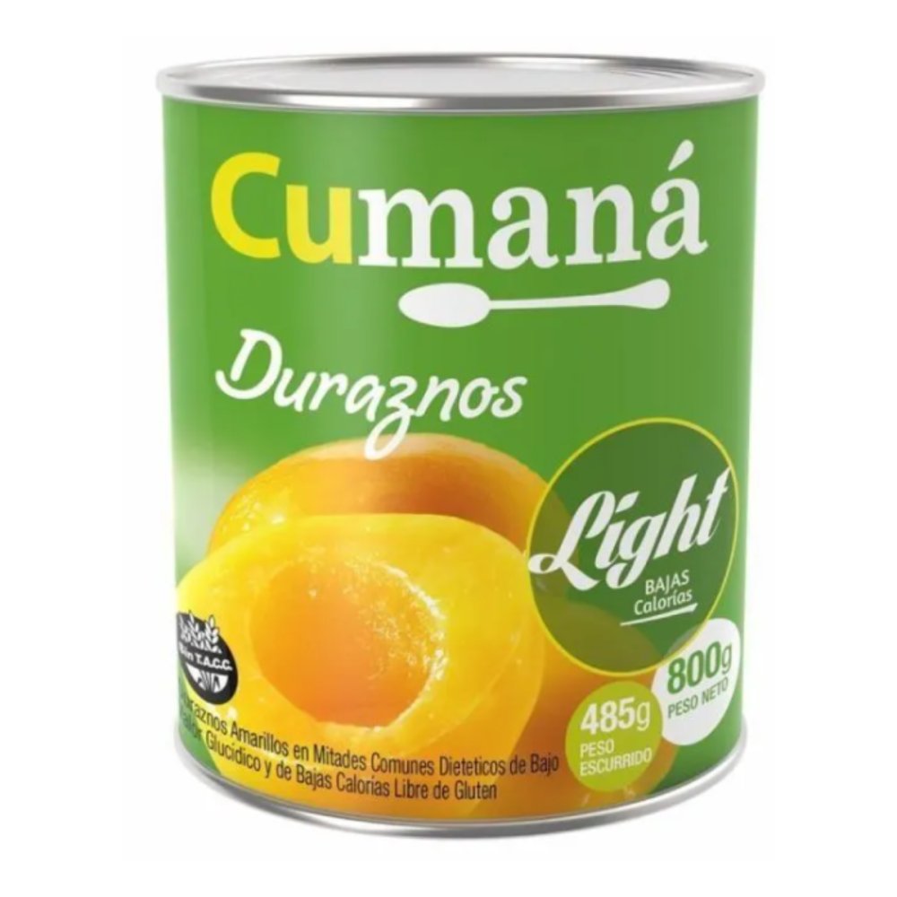 DURAZNO MITADES DIET S/TAC 12 X 820 GRS CUMANA