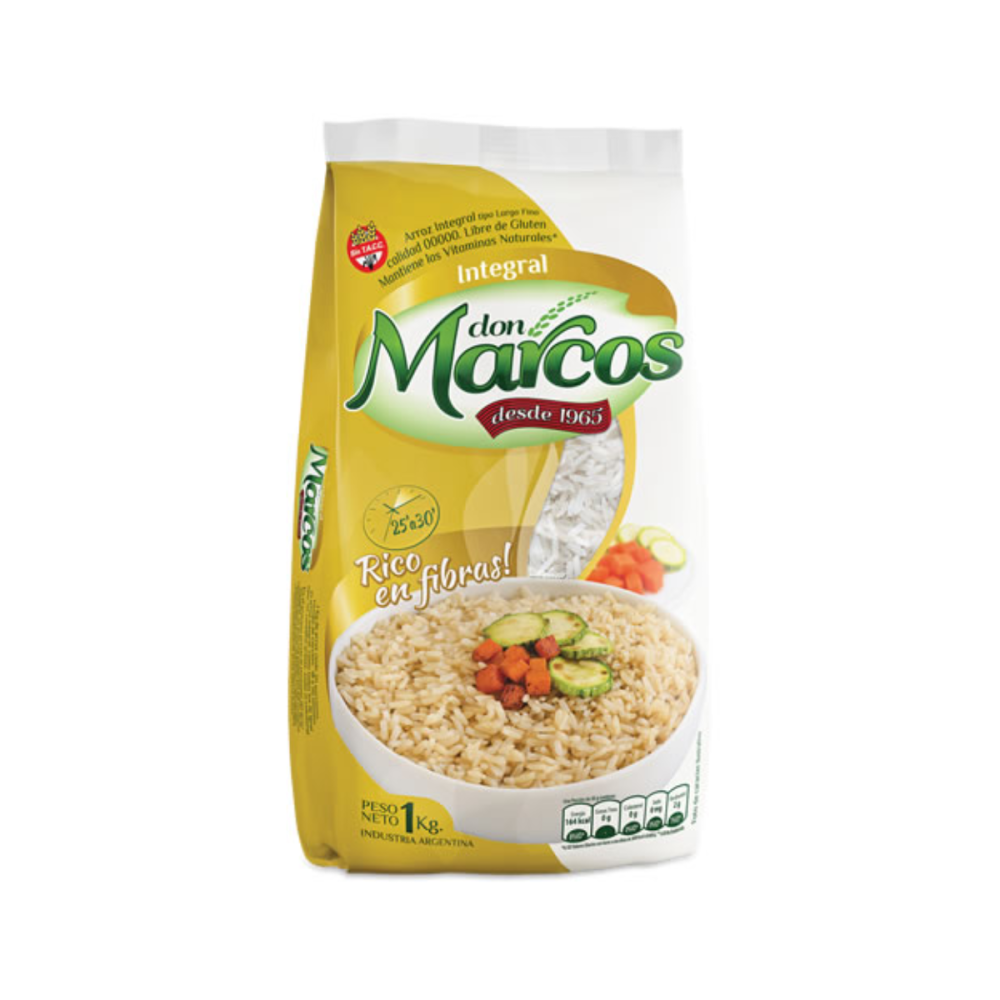 ARROZ INTEGRAL DON MARCOS 10 x 1 kg