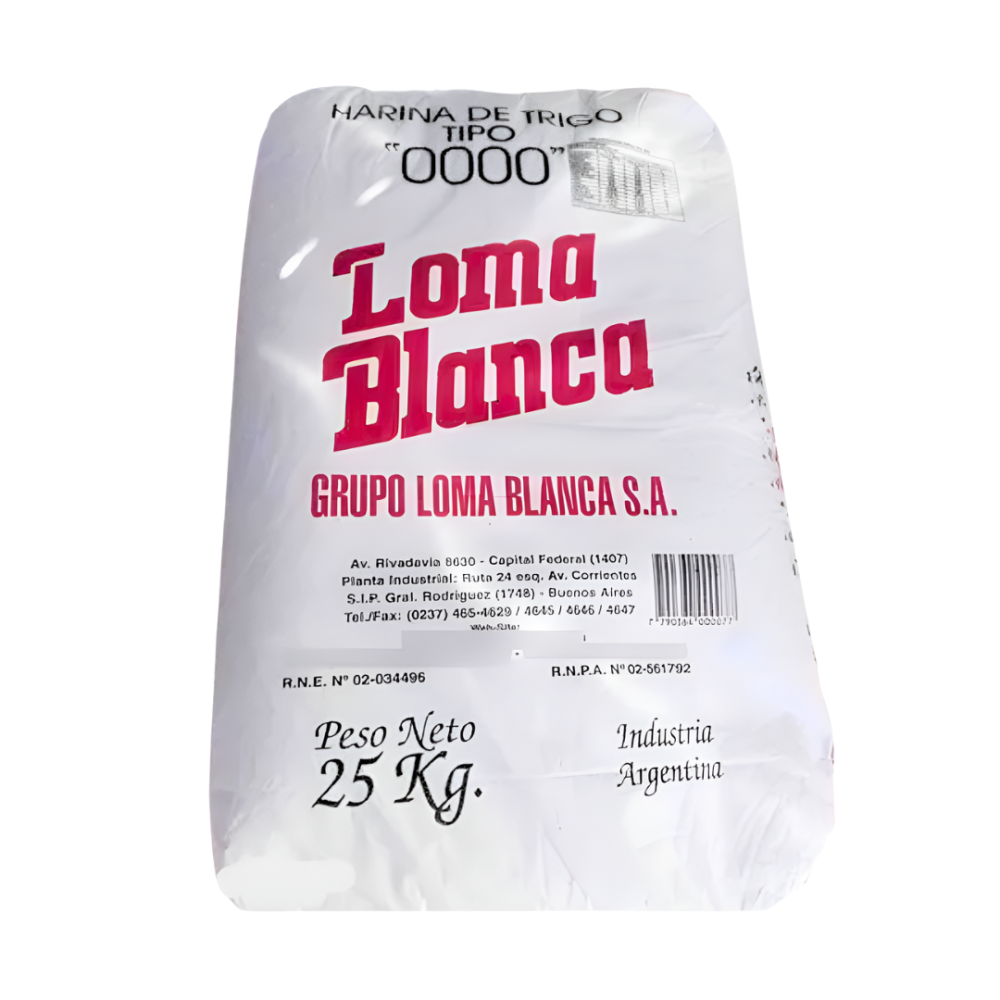 HARINA LOMA BLANCA 0000 X 25 KG