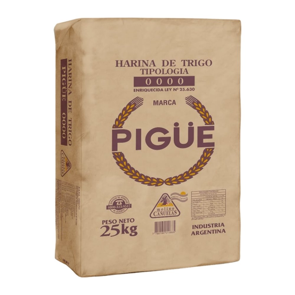 HARINA 0000 PIGUE BOLSA X 25 KG