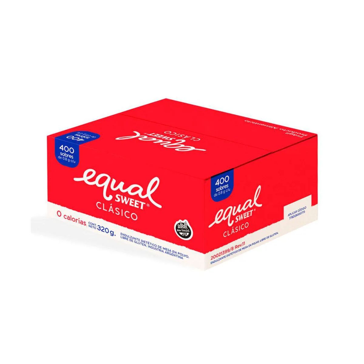 EDULCORANTE EQUALSWEET x 400 sobres x 0,8 g
