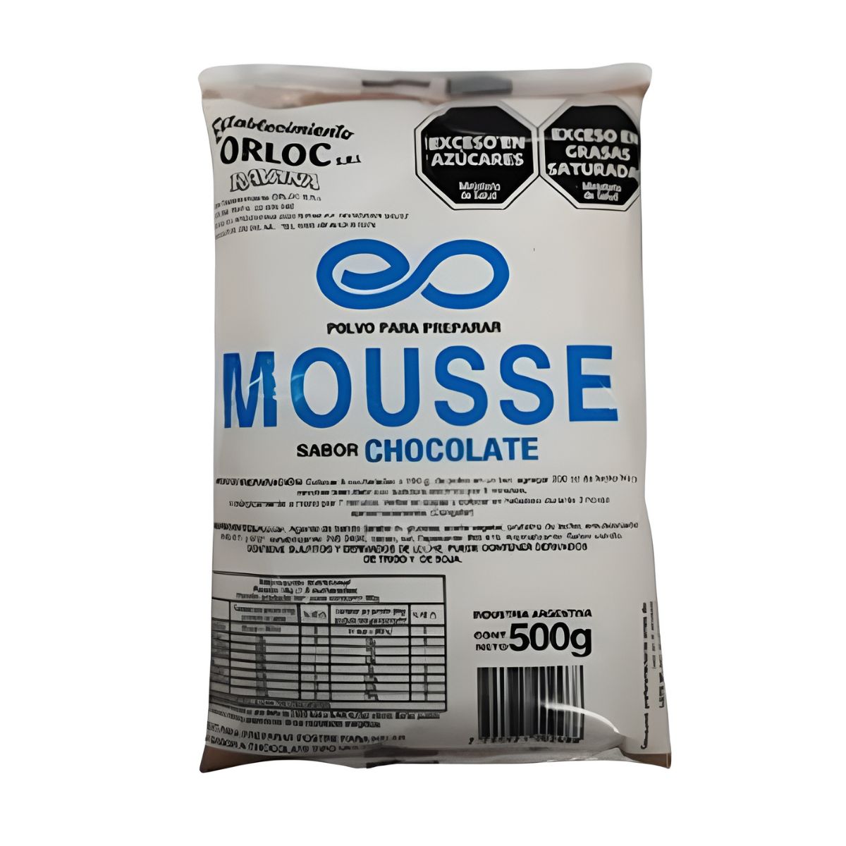 MOUSSE DE CHOCOLATE ORLOC 10 x 500g