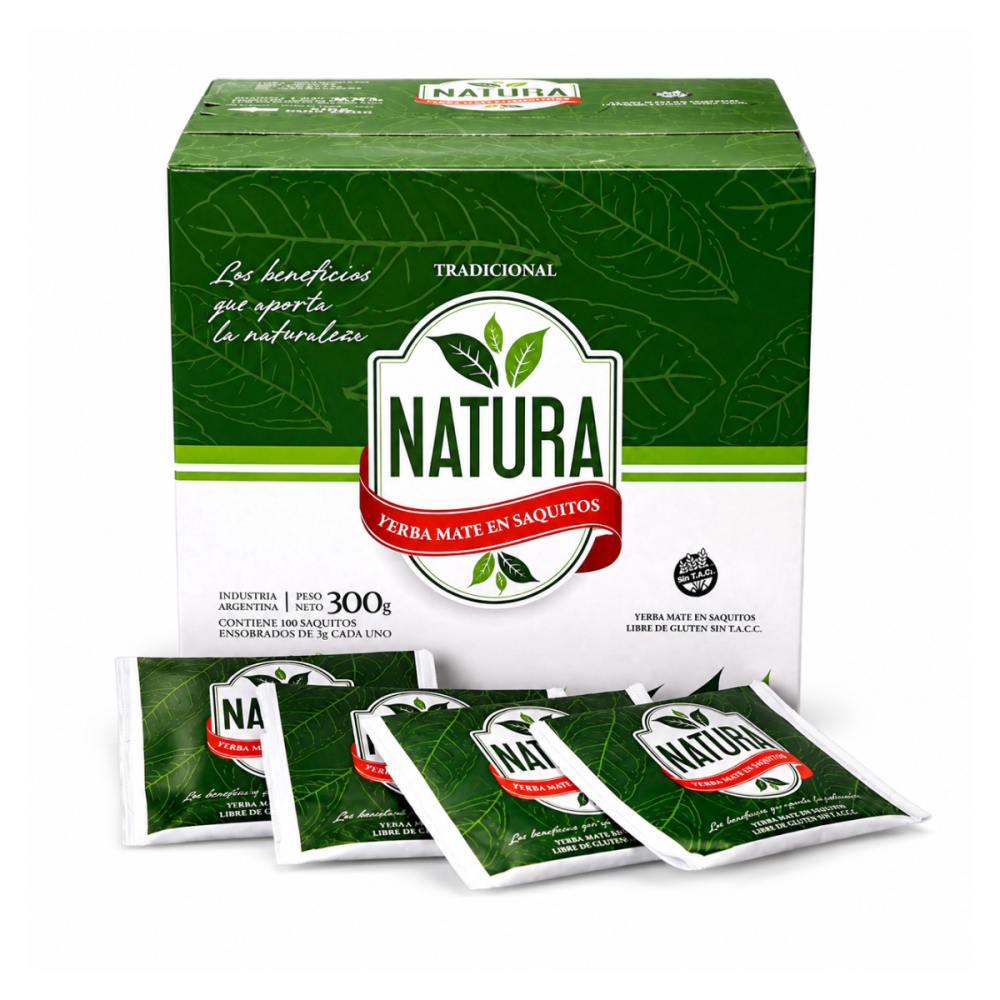 MATE COCIDO NATURA 6 CAJAS x 100 sobres