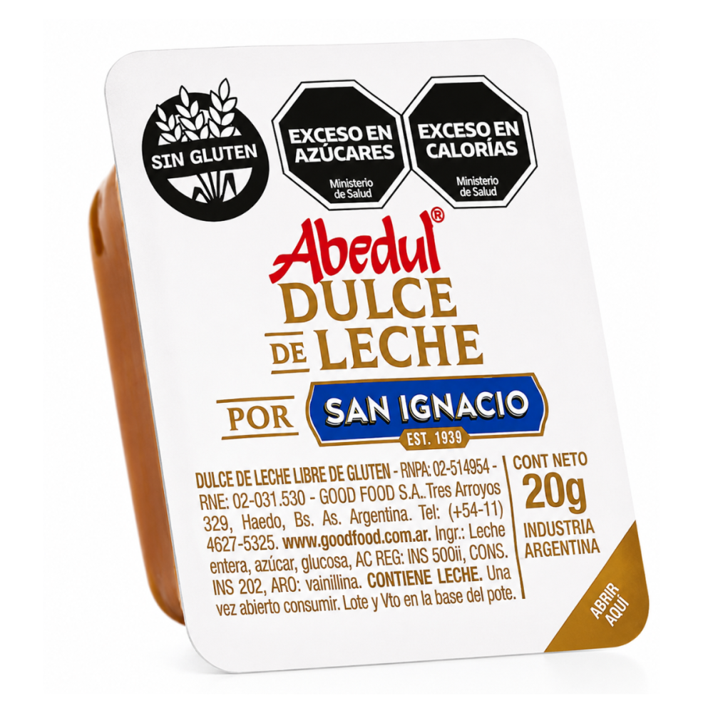 DULCE DE LECHE ABEDUL X 20G X 108 U.
