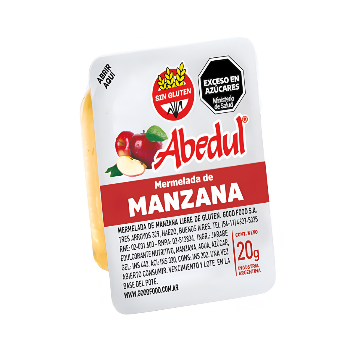 MERMELADA MANZANA ABEDUL x 108 u. x 20 g
