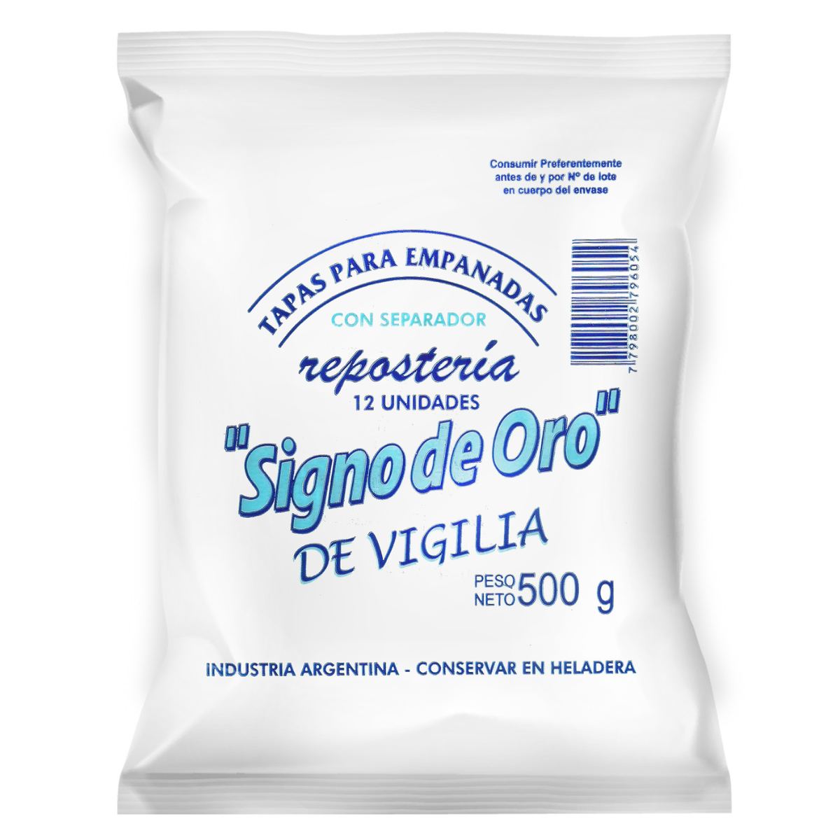 TAPA EMP.VIGILIA S.O. X 500 GRS X 12 UNID.