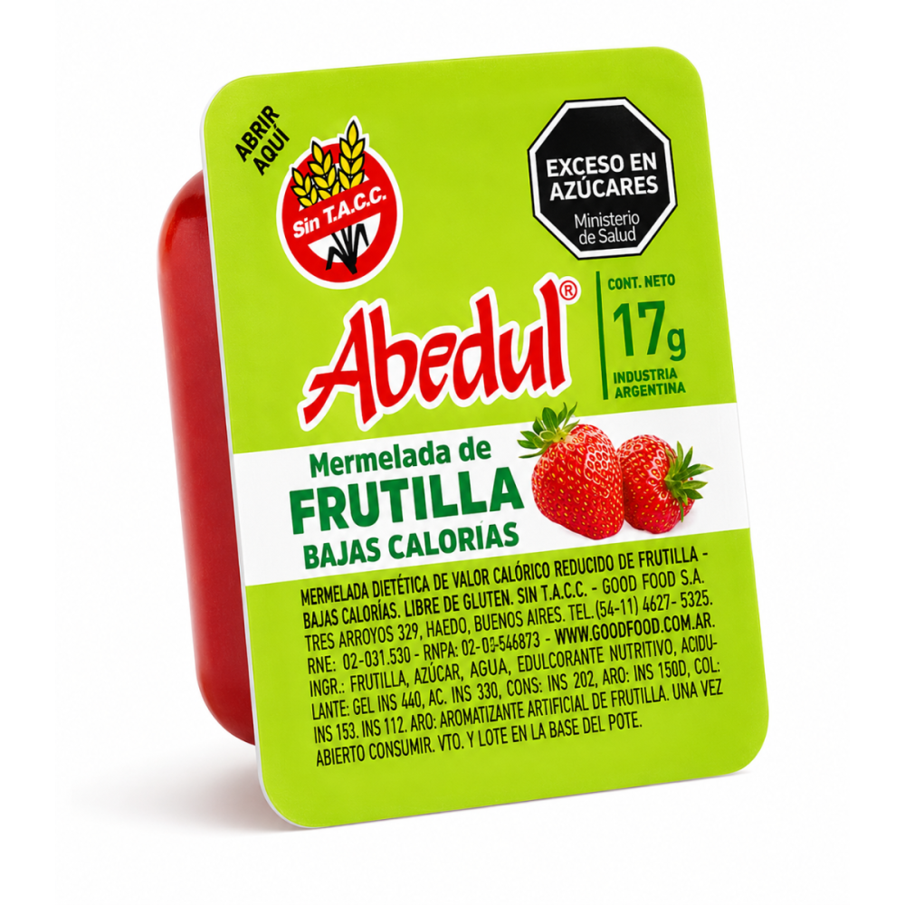 MERMELADA DIET FRUTILLA ABEDUL x 120 u.
