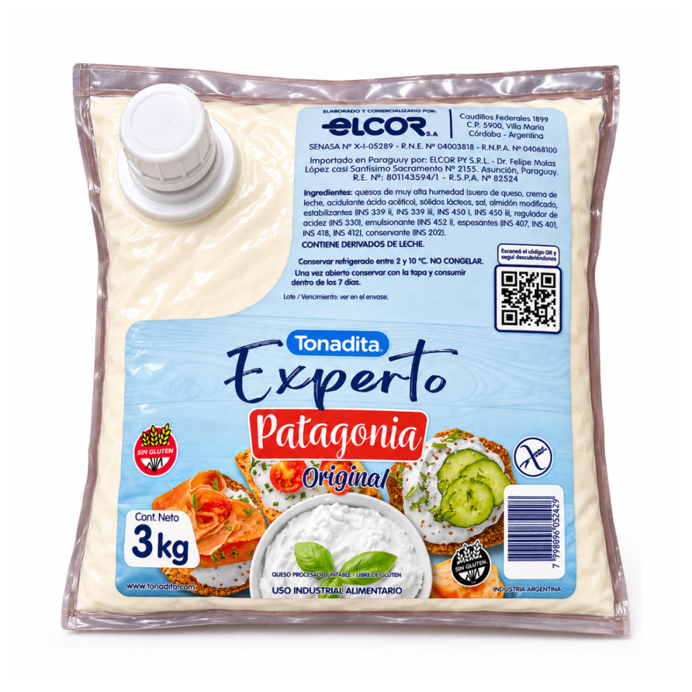 QUESO CREMA TONADITA  2 x 3 kg SIN TAC