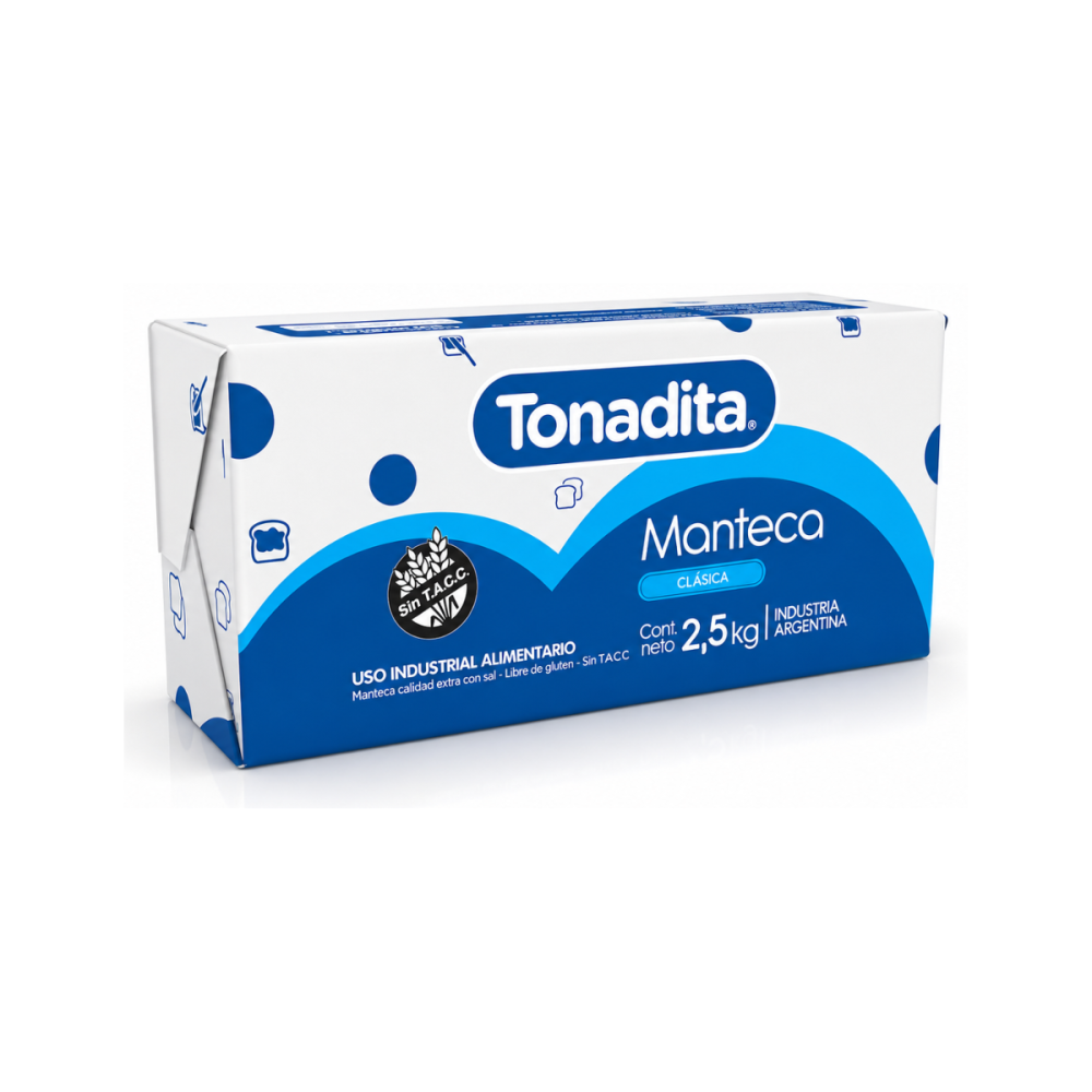 MANTECA TONADITA 8 x 2,5 kg