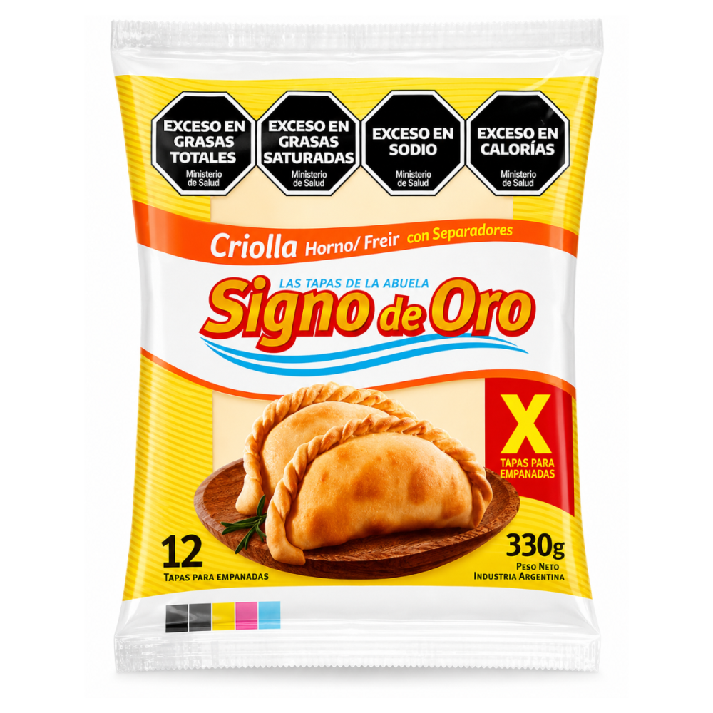 TAPA EMP. CRIOLLA X330 GRS - 12 UNID. (X)