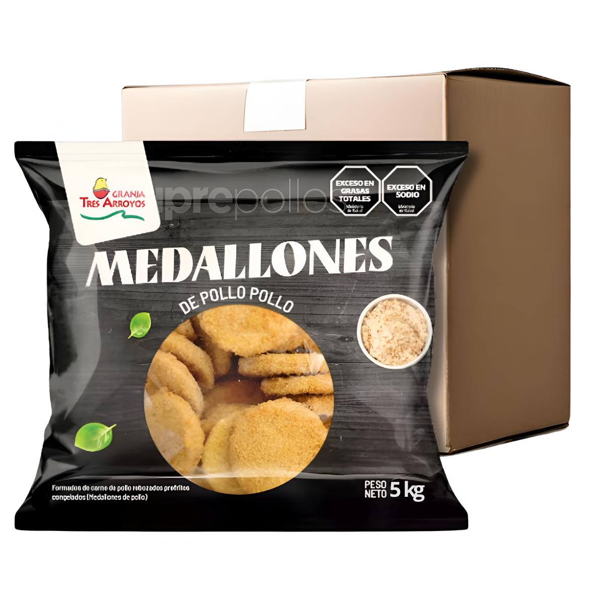 MEDALLON DE POLLO x 5 KGS
