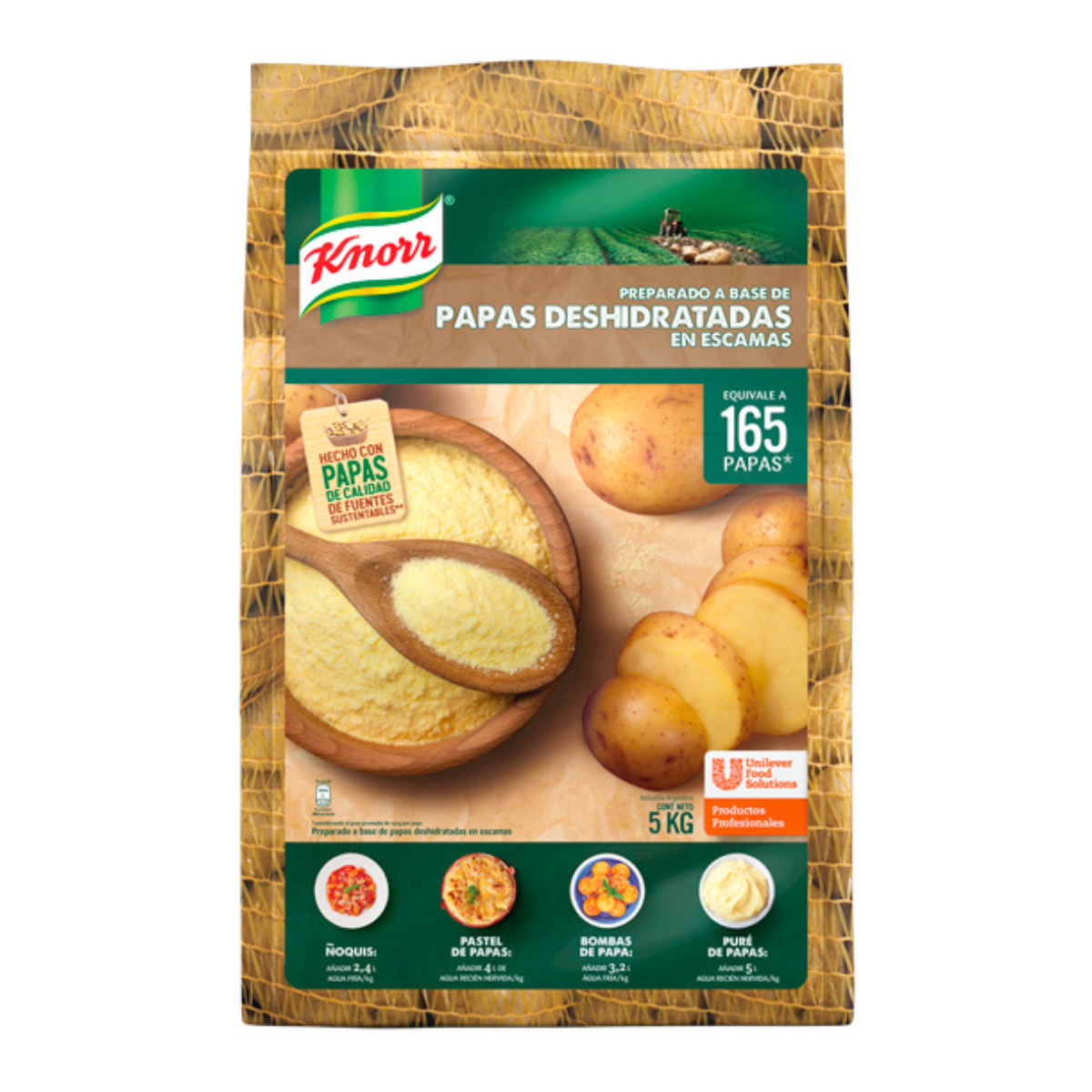 PURE DE PAPA X BOLSA X 5 KG KNORR