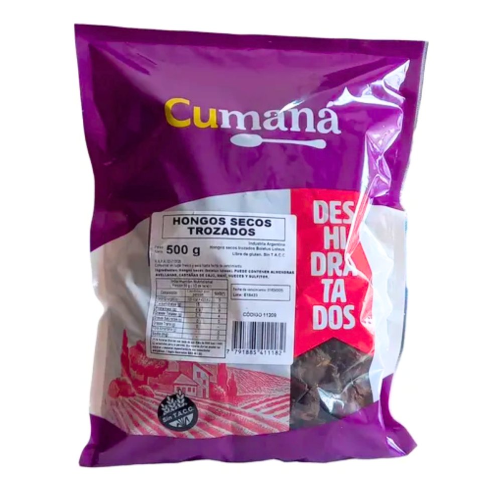 HONGOS SECOS CUMANA 10 X 500 GRS