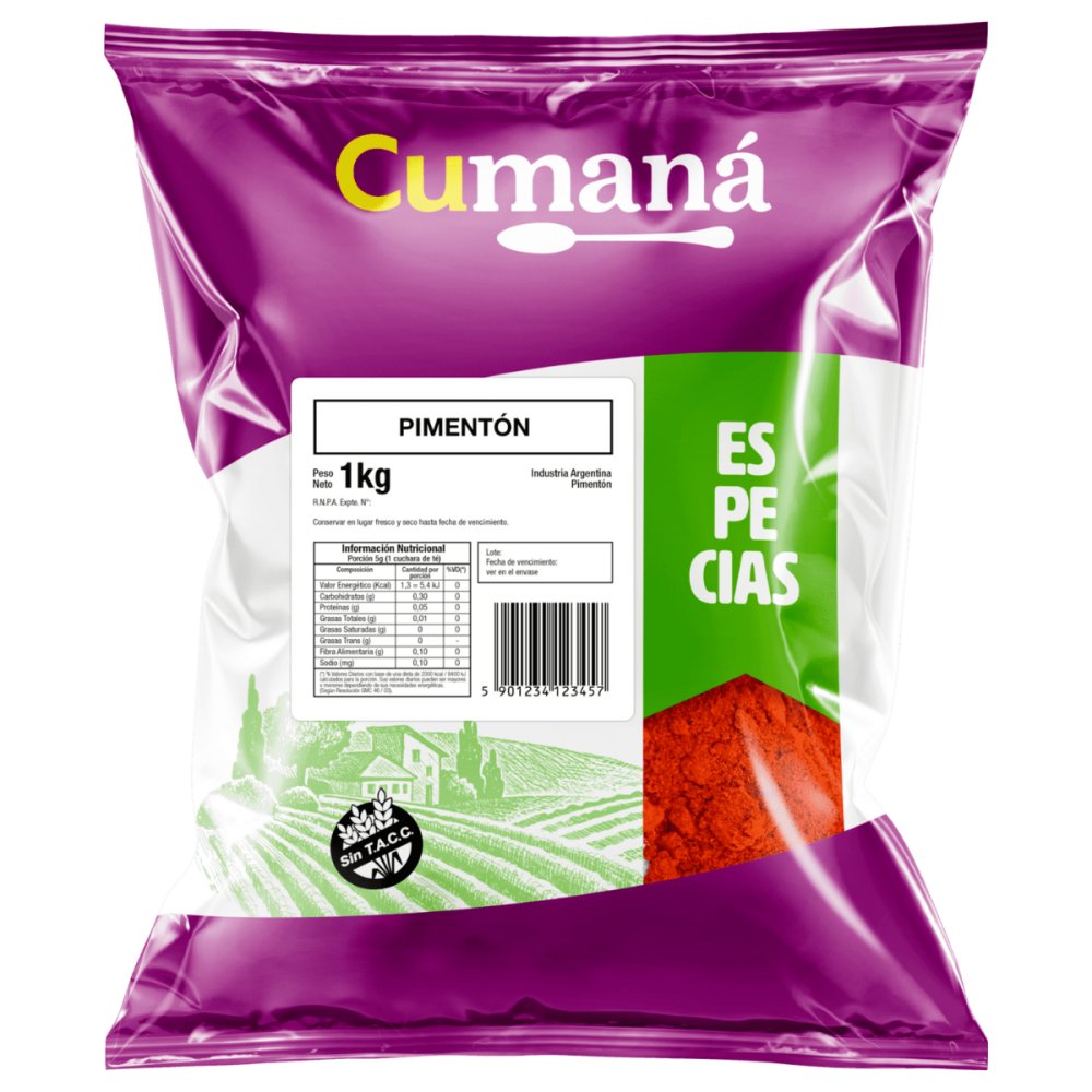 PIMENTON CUMANA 10 BOLSAS X 1 KG