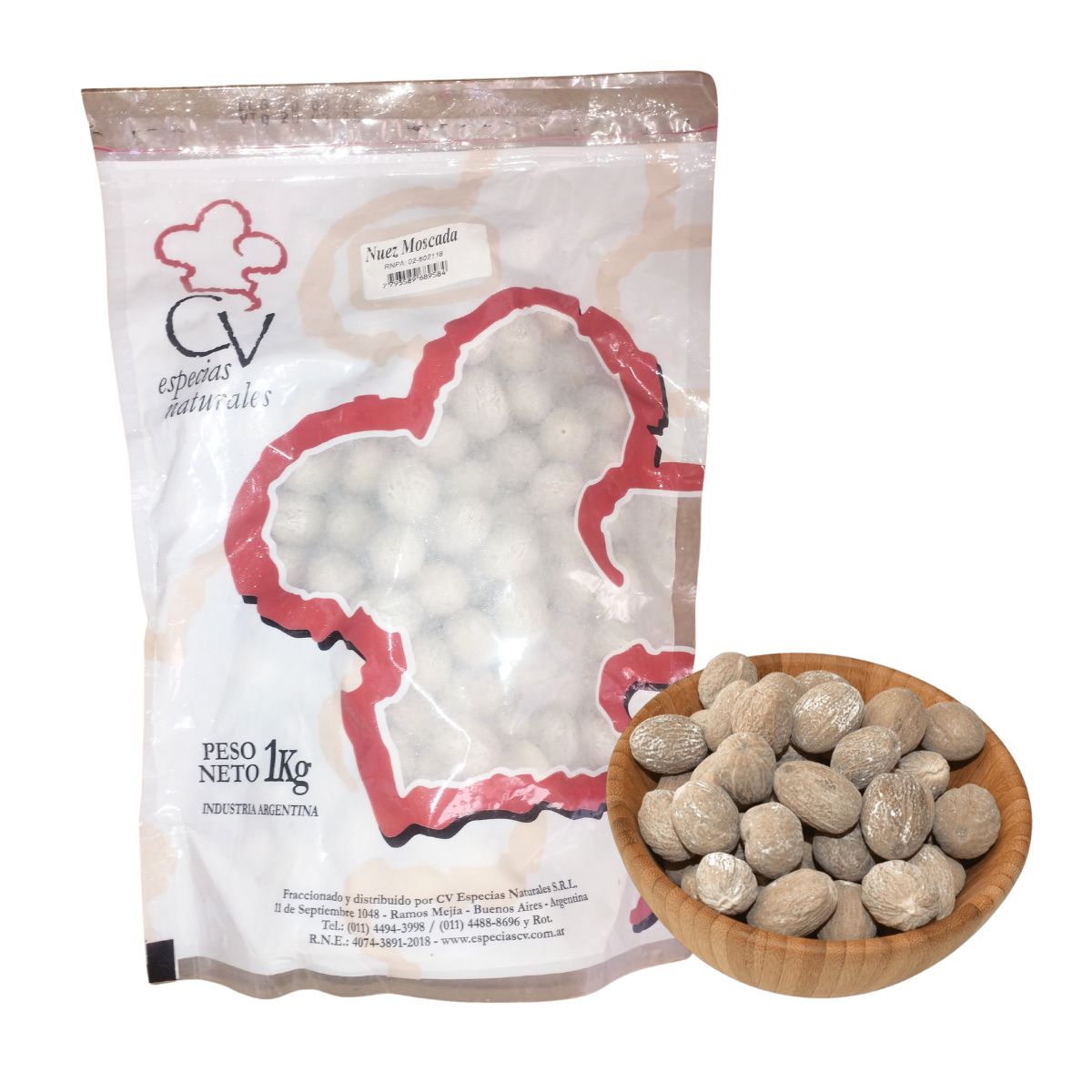 NUEZ MOSCADA GRANO  CV ESPECIAS x 1 kg