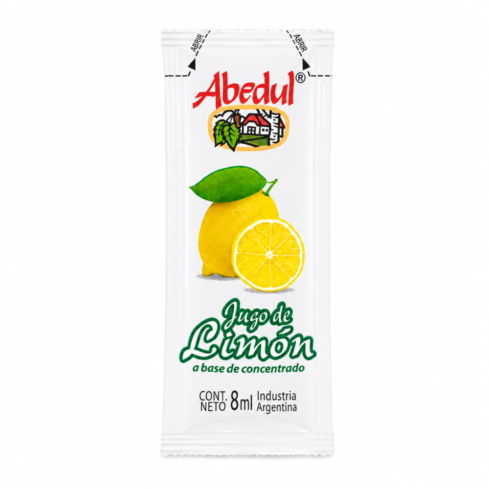JUGO LIMON POUCH ABEDUL x 198 u x 8 ml