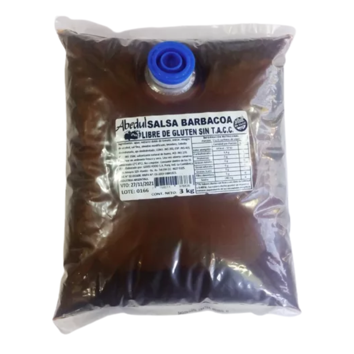 SALSA BARBACOA ABEDUL 2 X 3 KG