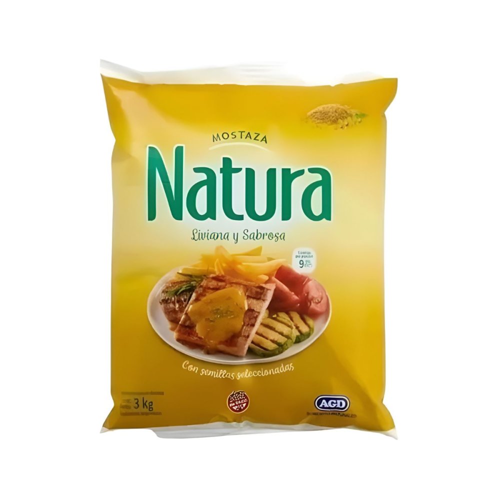 MOSTAZA NATURA 4 bolsas x 3 kg