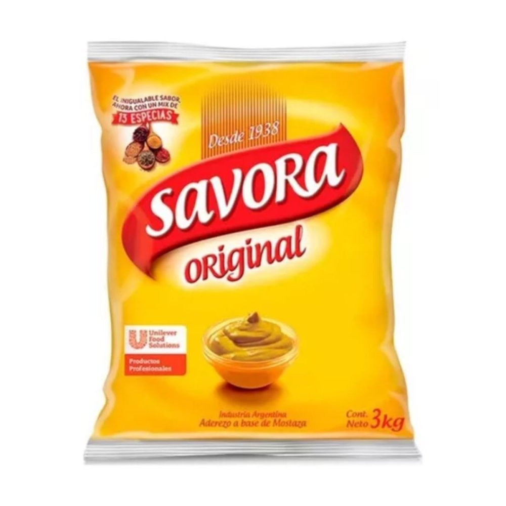 MOSTAZA SAVORA 3 bolsas x 3 kg
