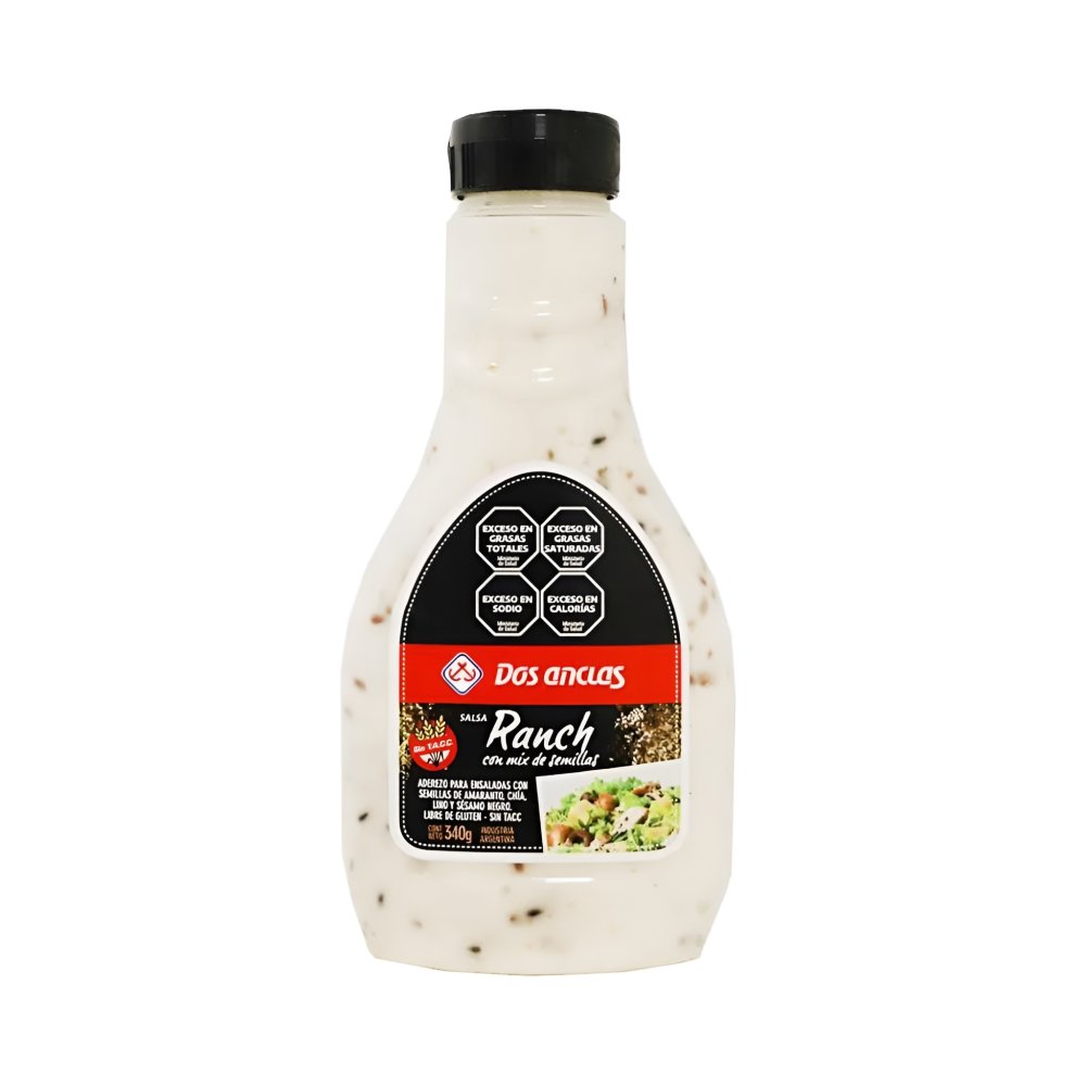 SALSA RANCH C/SEMILLAS DOS ANCLAS 8 x 340g