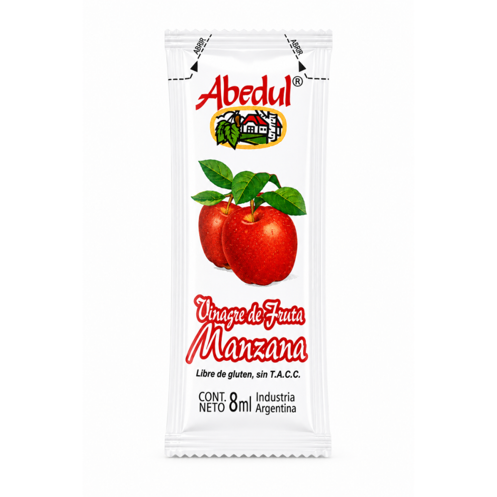 VINAGRE MANZANA ABEDUL POUCH x 198 u x 8 ml