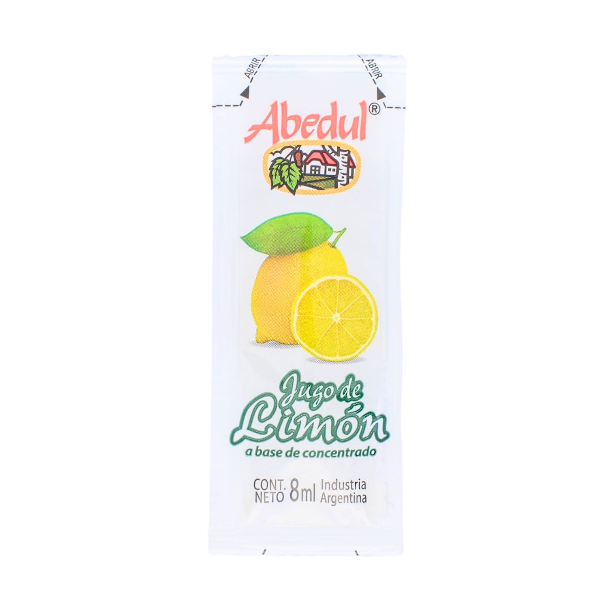 JUGO LIMON POUCH ABEDUL x 198 u x 8 ml