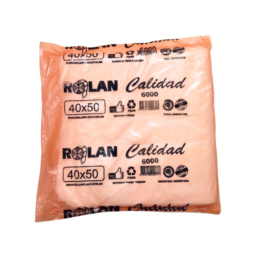 BOLSA CAMISET ROLANPLAST (40x50) X 20 UND