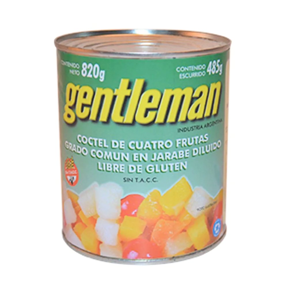 COCTEL DE 4 FRUTAS GENTLEMAN 12 X 820 GRS