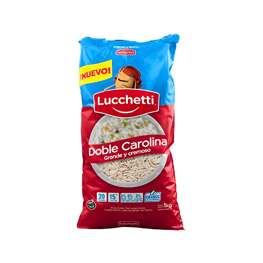 ARROZ DOBLE CAROLINA LUCCHETTI 10 X 1 KG