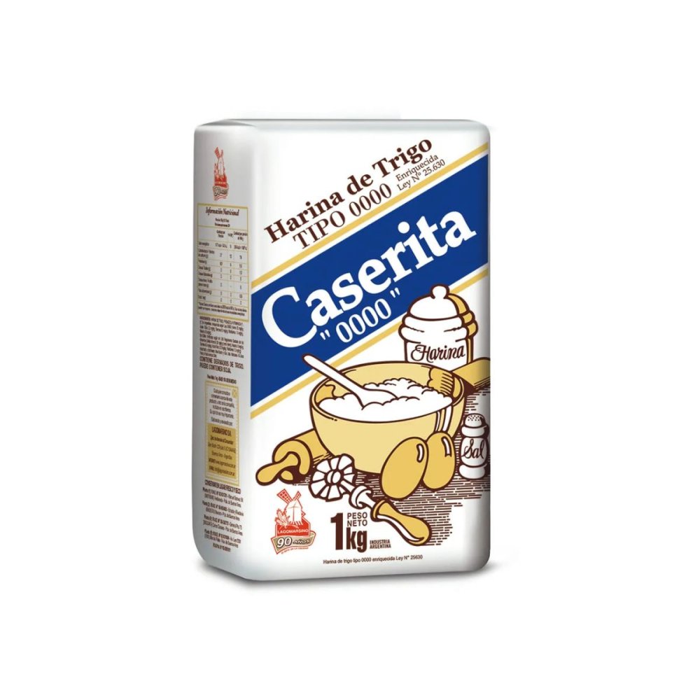 HARINA CASERITA 0000 10 x 1 kg