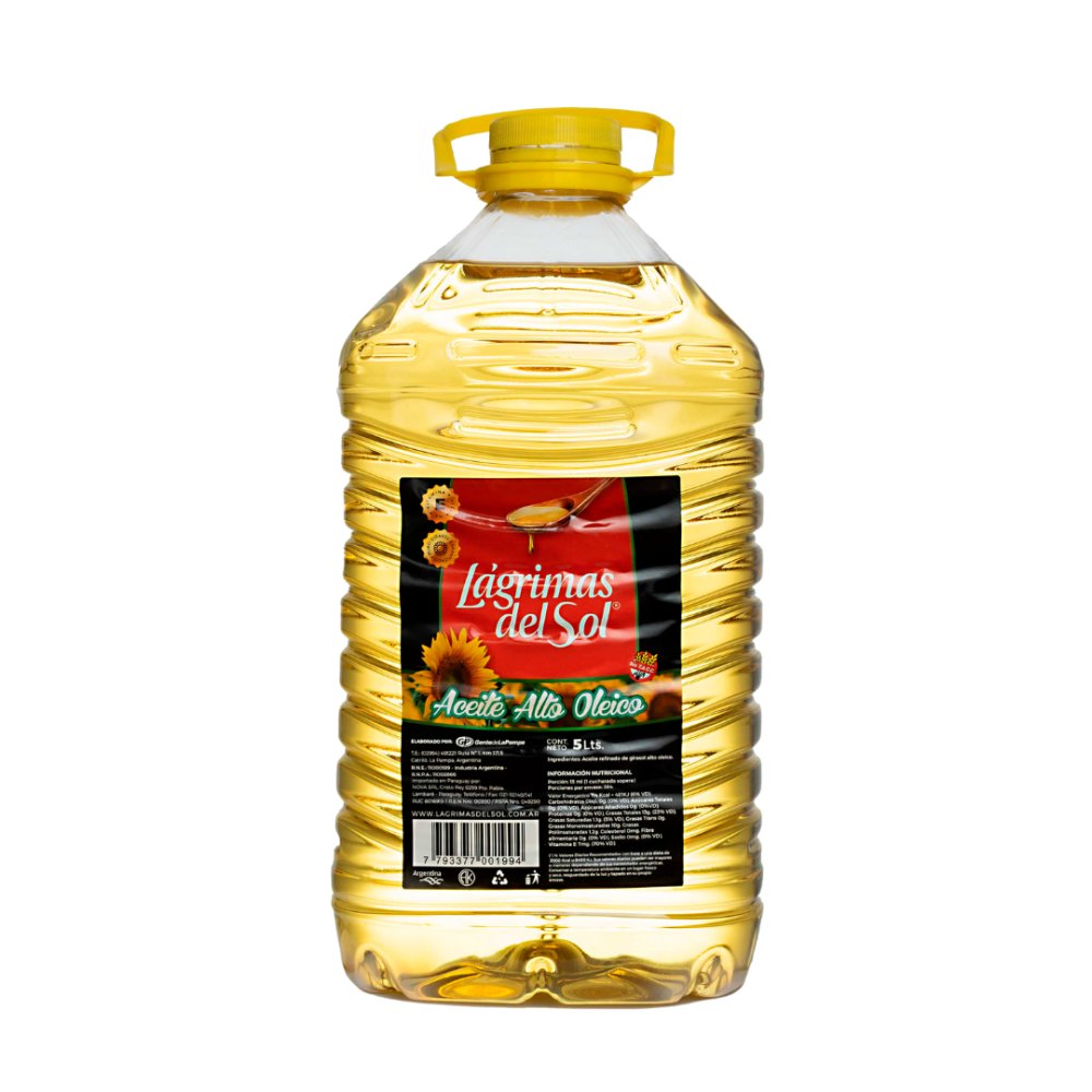 ACEITE ALTO OLEICO GIRASOL 4 X 5 L.DE SOL