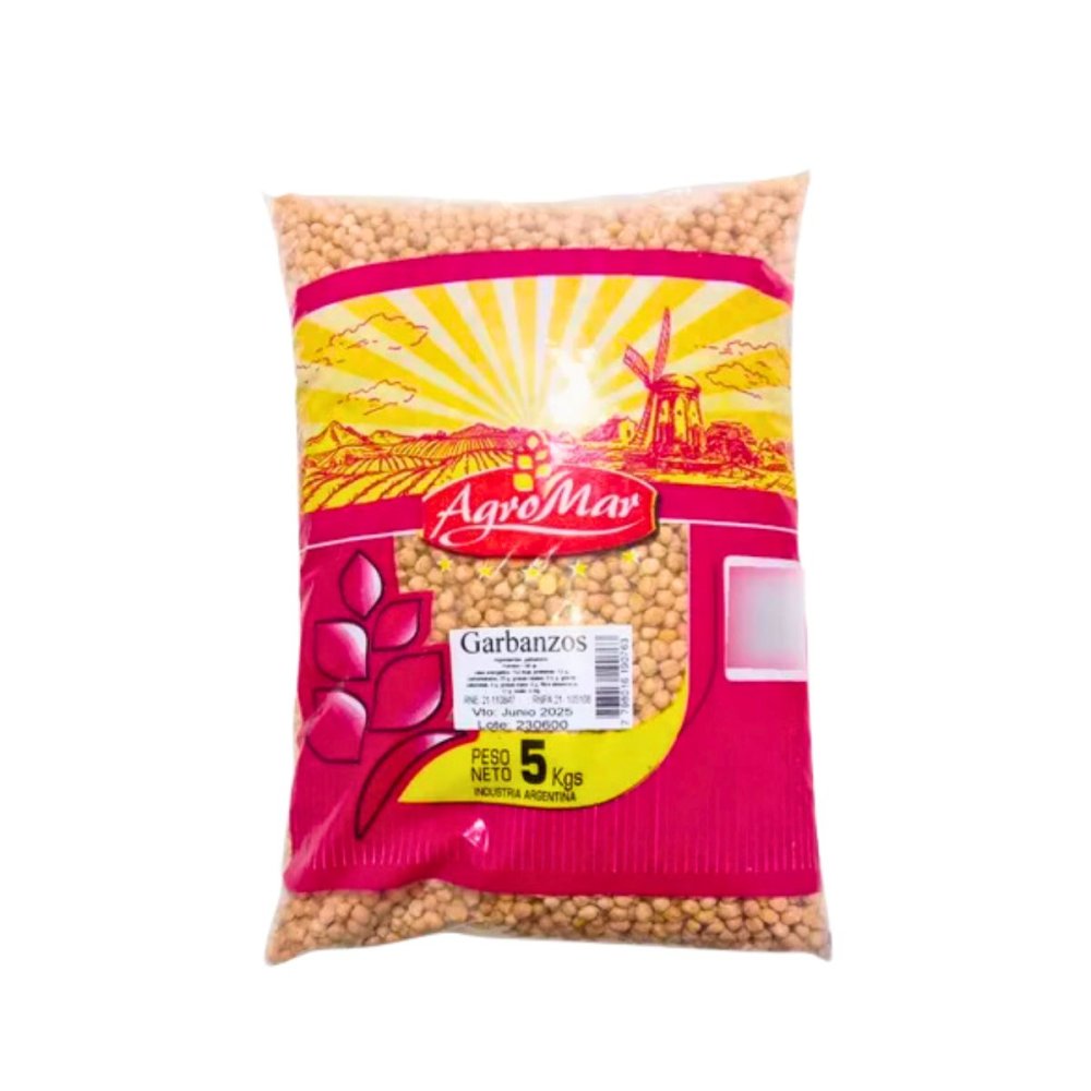 GARBANZOS SECOS AGROMAR BOLSA x 5 kg
