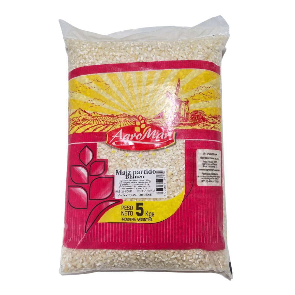 MAIZ PARTIDO BLANCO AGROMAR x 5 kg