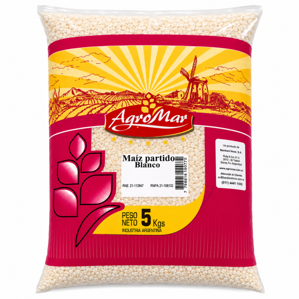 MAIZ PARTIDO BLANCO AGROMAR x 5 kg