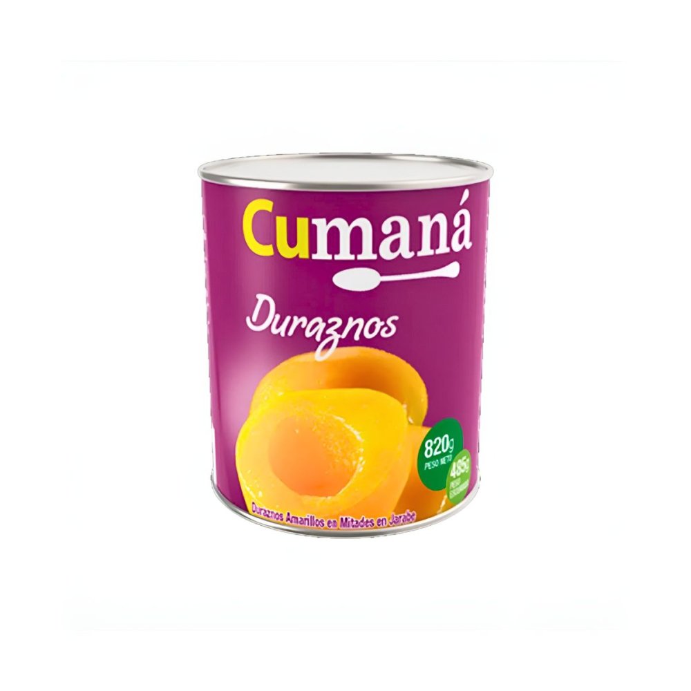 DURAZNO AMAR. EN MITADES CUMANA 12 x 820 gr