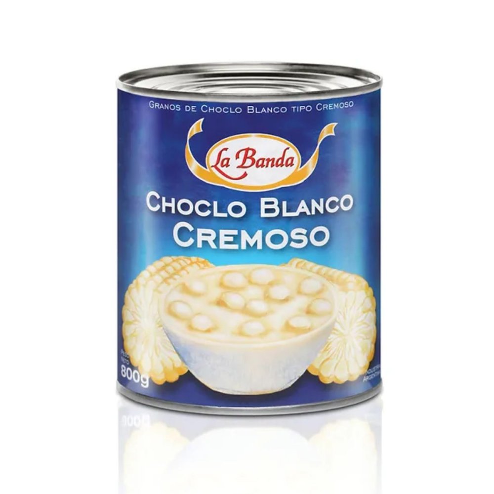 CHOCLO CREMA BLANCO LA BANDA 12 x 800GR