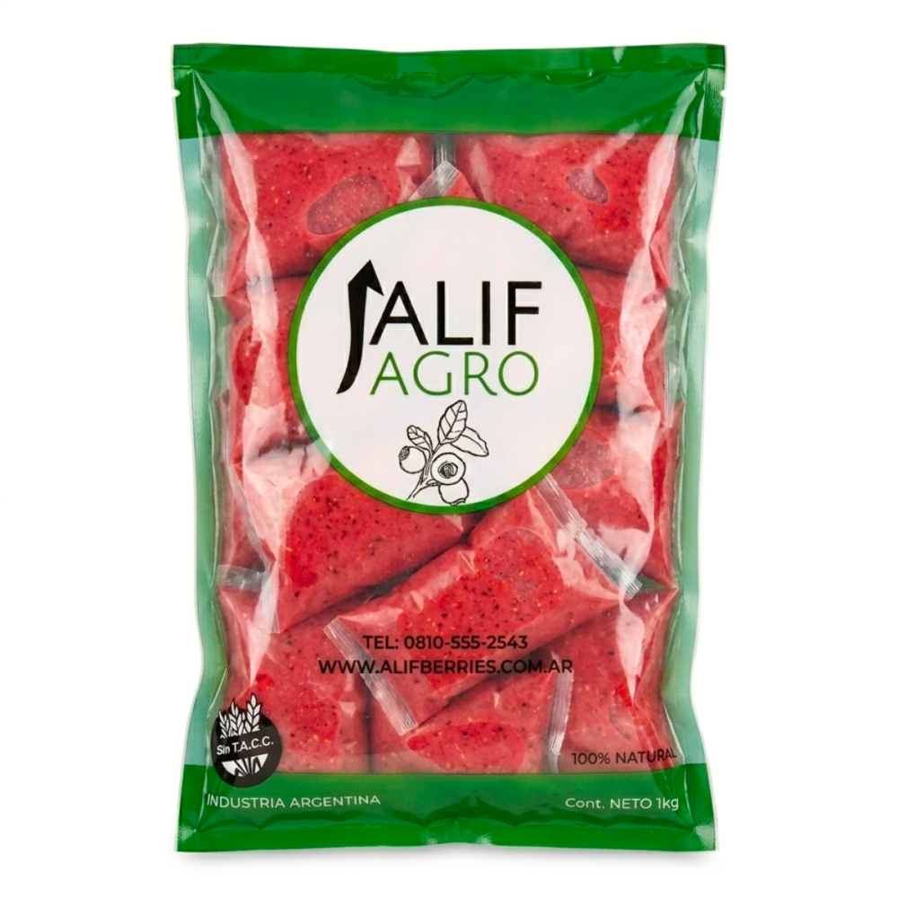 SMOOTHIE FRUTILLA Y FRAMBUESA 10 X 1KG ALIF AGRO