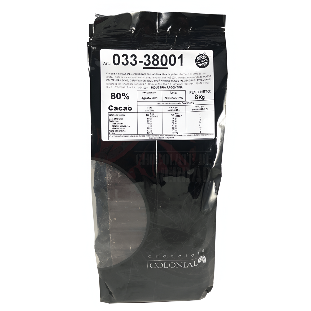CACAO SEMI AMARGO x 8 kg CHOC COLONIAL