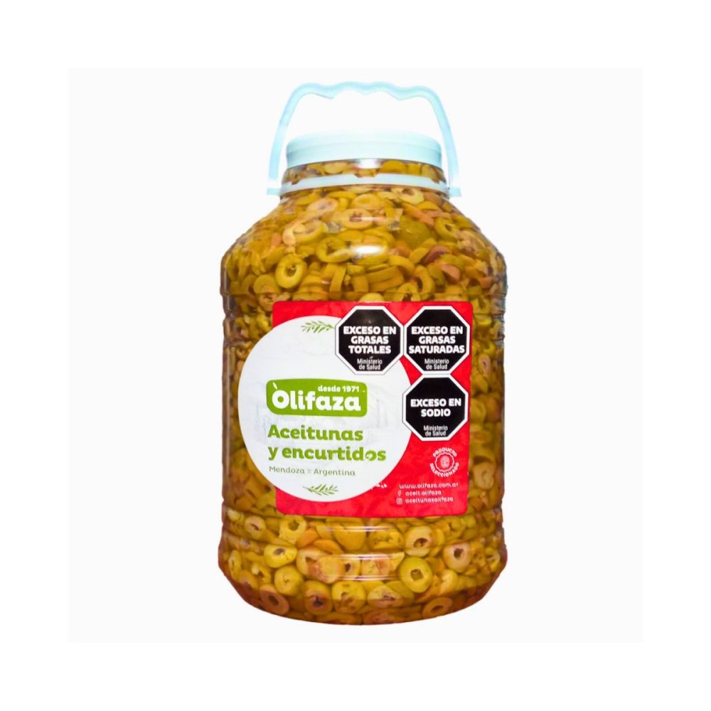 ACEITUNA VERDE RODAJA OLIFAZA x 5 kg