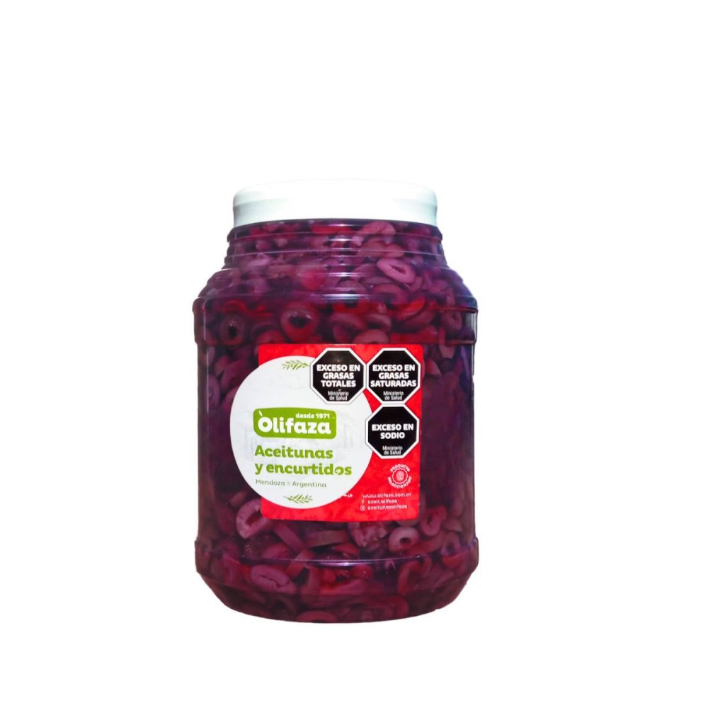 ACEITUNA NEGRA RODAJA. OLIFAZA Nº0 x 5 kg