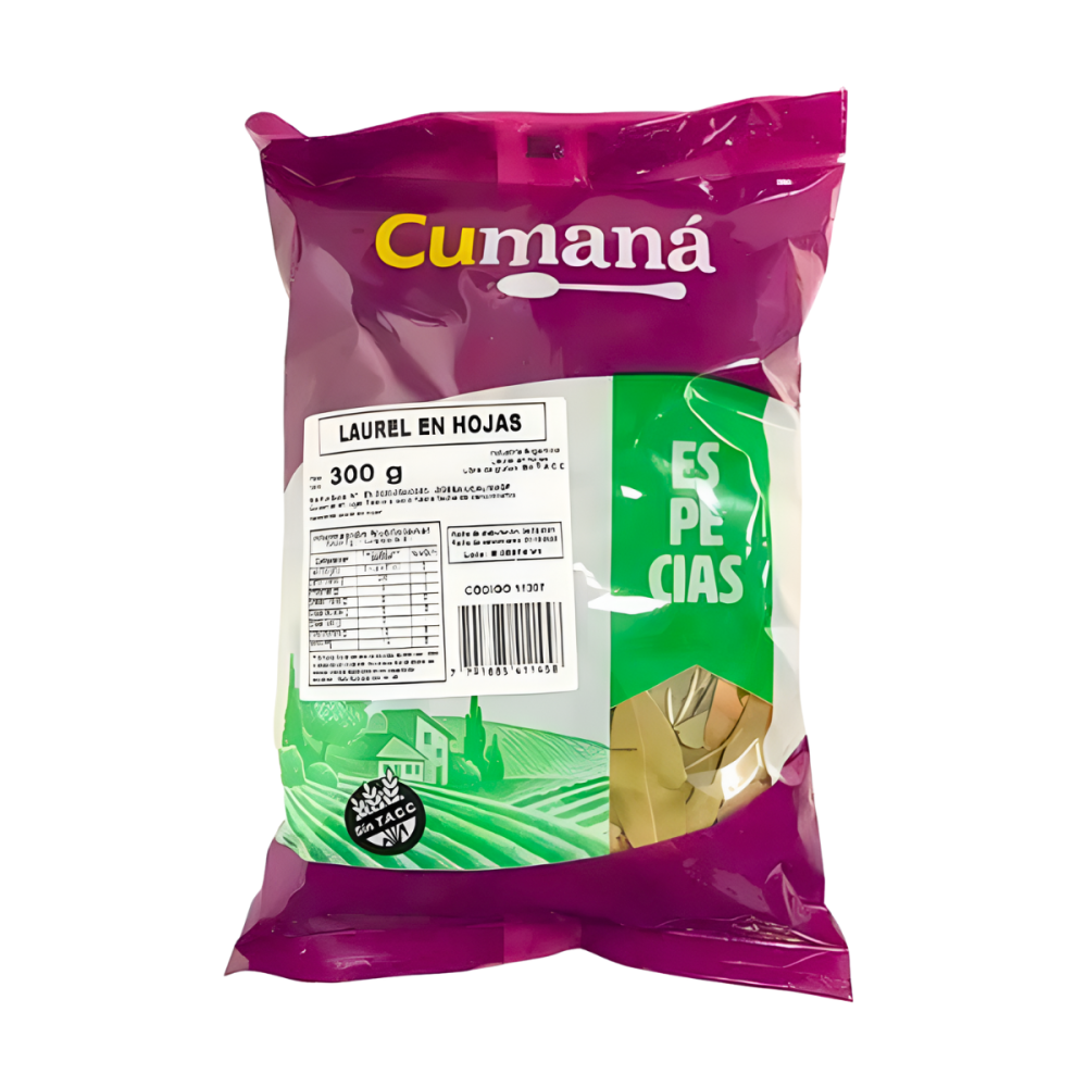 LAUREL EN HOJA CUMANA 10 X 300 GRS