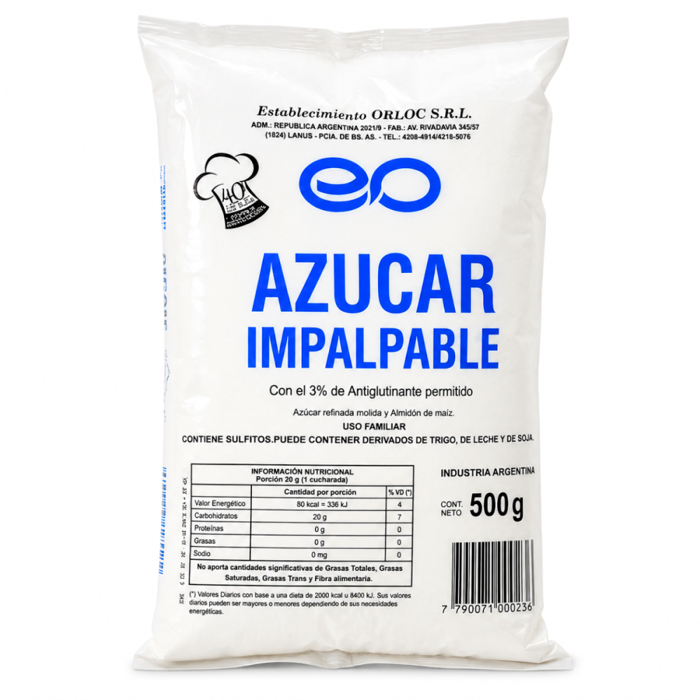 AZUCAR IMPALPABLE ORLOC 10 x 500g