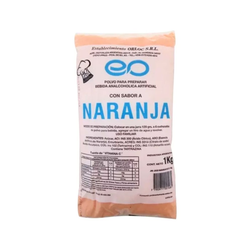 JUGO POLVO NARANJA ORLOC x 5kg