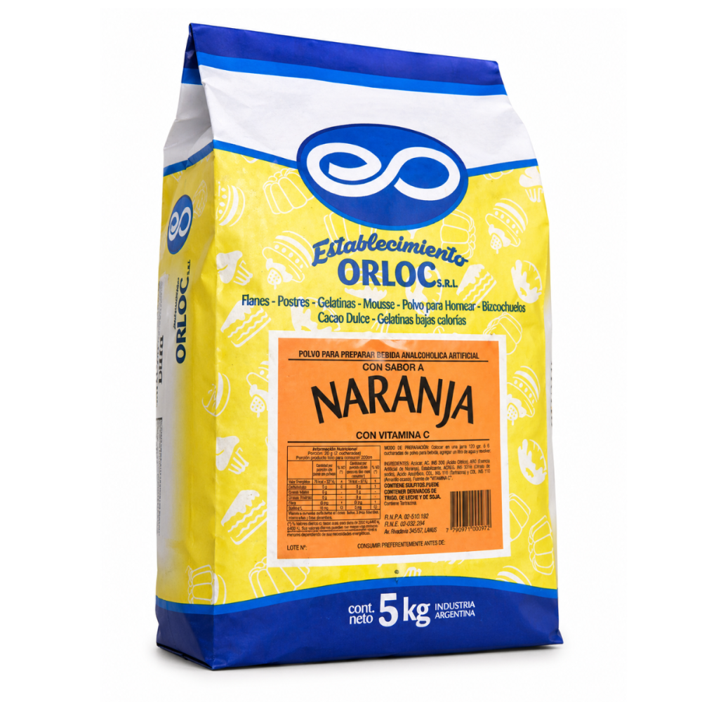 JUGO POLVO NARANJA ORLOC x 5kg