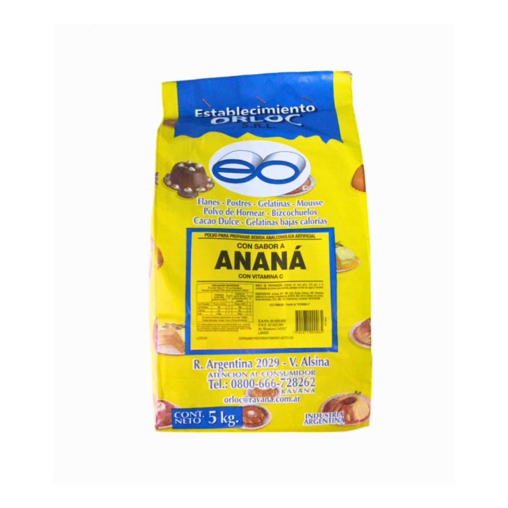 JUGO POLVO ANANA ORLOC x 5kg