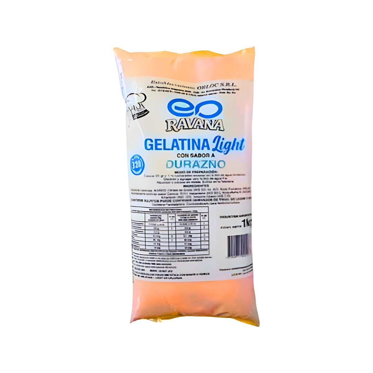 GELATINA DIET DURAZNO ORLOC 10 x 1 kg
